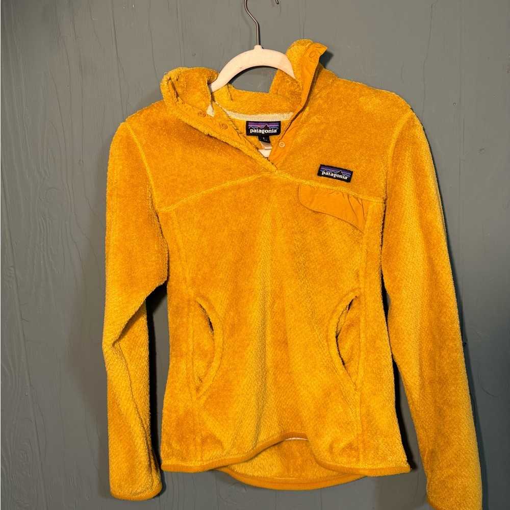 Patagonia Snap-T fleece Re-Tool pullover, Yellow/Mustard - Womens size S